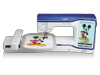 Brother XV8500D embroidery machine with touchscreen and Mickey Mouse design in hoop