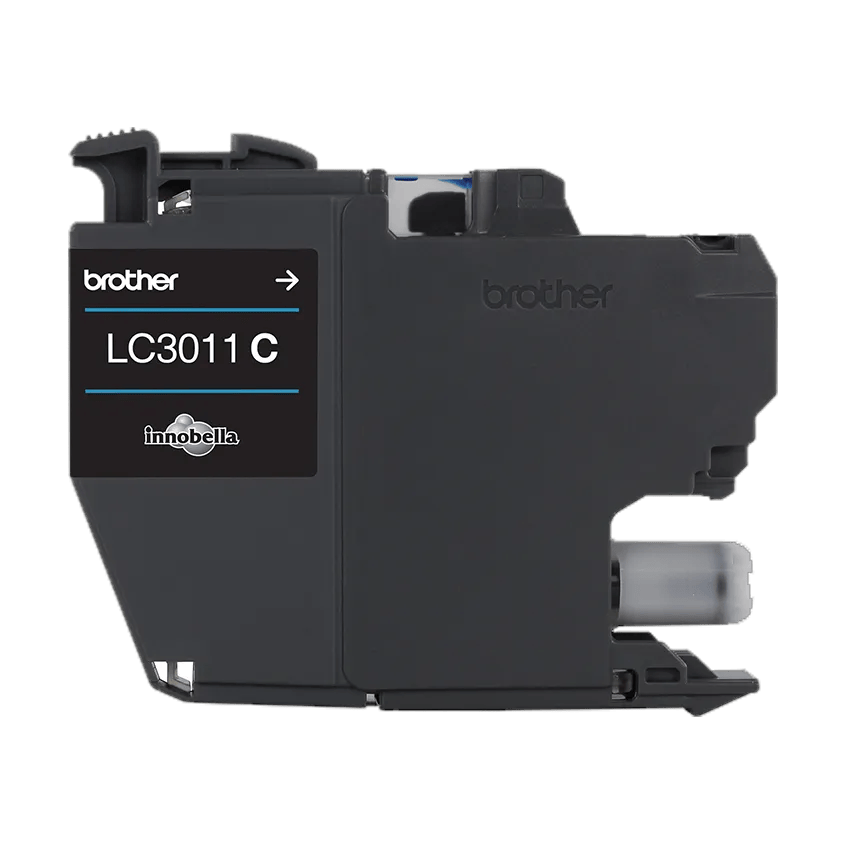 Brother Genuine LC3011C Standard-yield Cyan Ink Cartridge, Cyan, medium