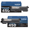 Brother TN450 high-yield toner cartridge with packaging for laser printers