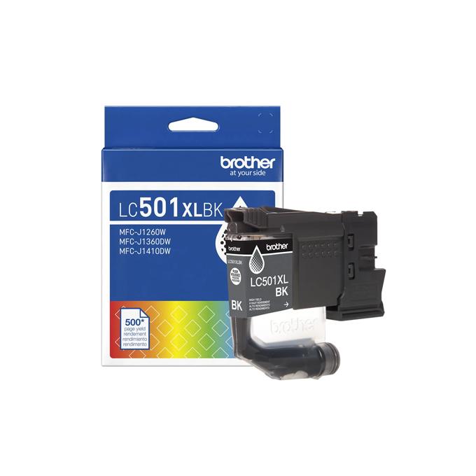 Brother Genuine LC501XLBKS High Yield Black Ink Cartridge, Black, large