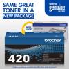 Brother Genuine TN420 Standard-yield Black Toner Cartridge, , small