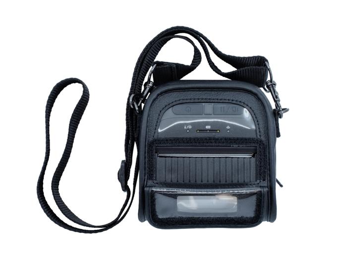 Brother mobile printer in protective carrying case with adjustable shoulder strap