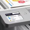 Brother MFC-L8395CDW color laser all-in-one printer touchscreen showing cloud service options