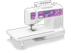 Brother XS2100 computerized sewing machine with purple floral panel and LCD display