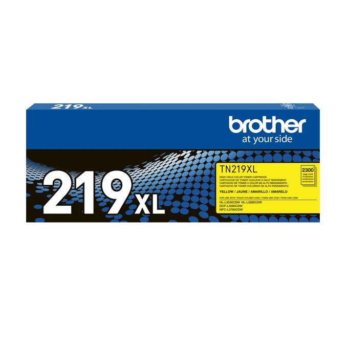 Cartucho de tóner amarillo de alto rendimiento Brother TN219XL para impresoras láser a color