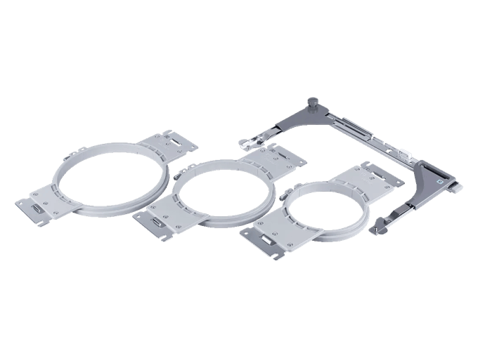Brother embroidery hoops and sash frame set in three sizes with adjustable arms