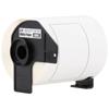 Brother DK-1247 white paper label roll in black cartridge for label printers