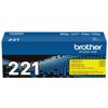 Brother Genuine TN221Y Standard-yield Yellow Toner Cartridge, , small