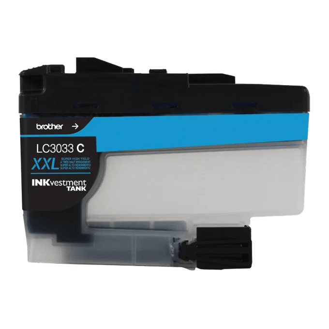 Brother Genuine LC3033C INKvestment Super High-yield Cyan Ink Cartridge, Cyan, large