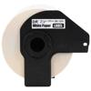 Brother DK-1241 white paper label roll in black cartridge, 4 by 6 inches