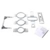 Brother embroidery hoop set with multiple sizes and mounting accessories for sewing machines