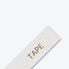 Brother TZe-PR234 premium white label tape with gold text on glitter background