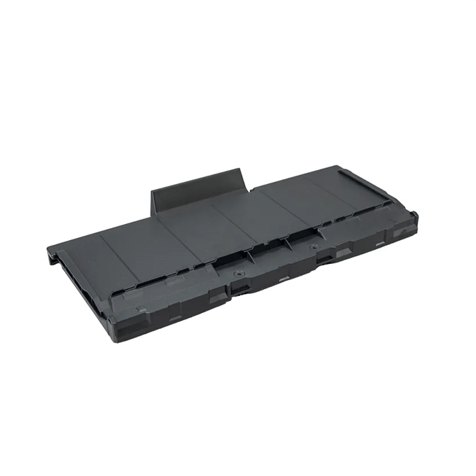 Brother printer waste toner box with hinged cover on white background