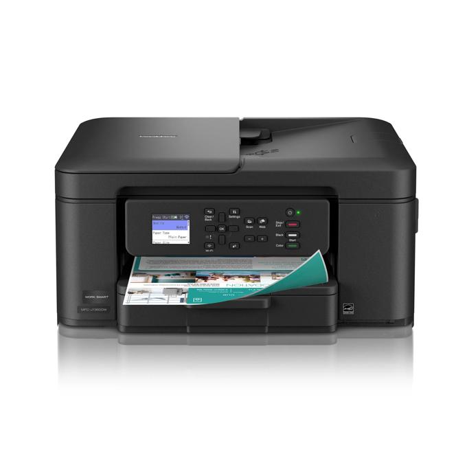 Brother MFC-J1360DW all-in-one wireless inkjet printer with color touchscreen printing document