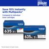 Brother Genuine TN635XLC High Yield Cyan Toner Cartridge, Yellow, small