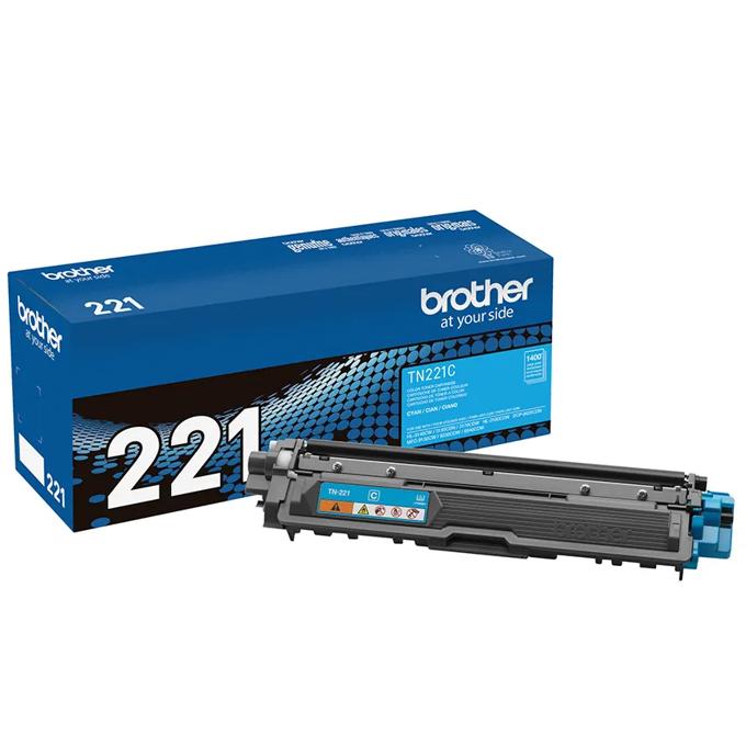 Brother Genuine TN221C Standard-yield Cyan Toner Cartridge, , large
