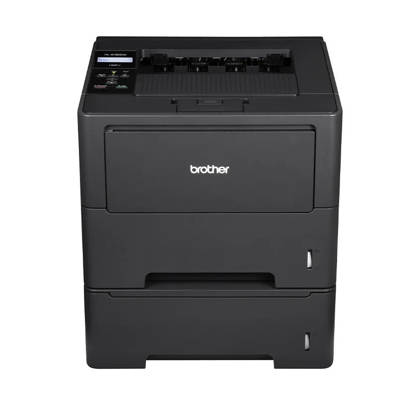 Brother HL-6180dwt monochrome laser printer with dual paper trays and wireless connectivity