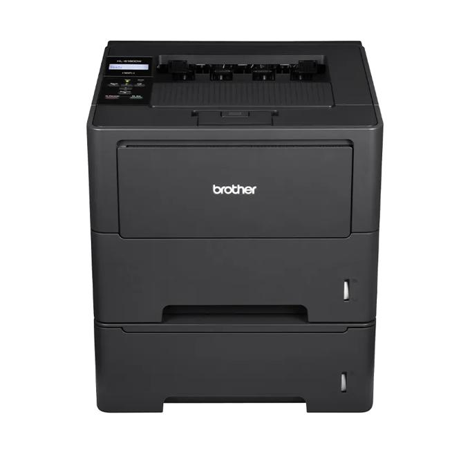 Brother HL-6180dwt monochrome laser printer with dual paper trays and wireless connectivity