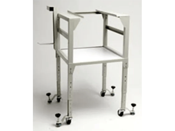 Brother printer stand with adjustable shelves and rolling casters for mobile workspace organization