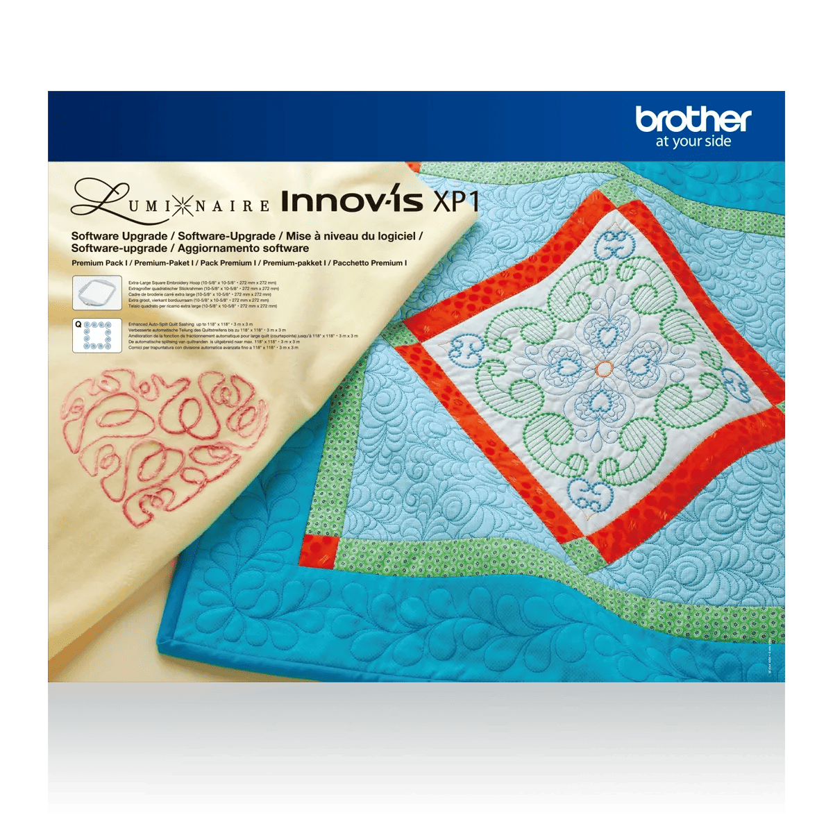 Brother Luminaire Innov-is XP1 software upgrade premium pack with embroidery quilt designs