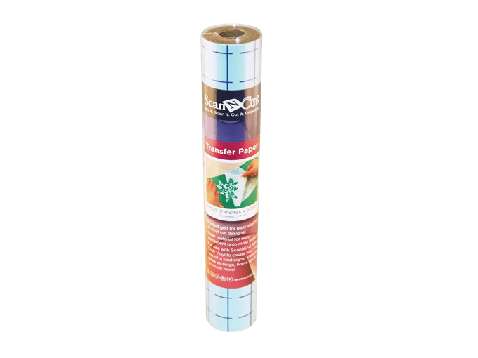 ScanNCut transfer paper roll with alignment grid for vinyl cutting projects