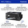 Brother MFC-T980DW all-in-one printer with wireless connectivity and refillable ink tanks