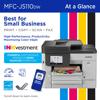 Brother MFC-J5110DW all-in-one color inkjet printer with wireless connectivity and touchscreen