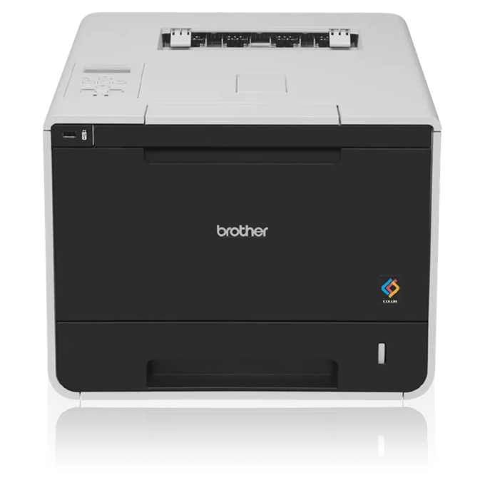 Brother HL-L8350CDW color laser printer with dual paper trays, front view