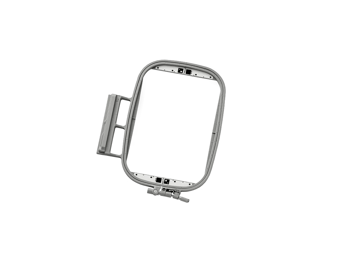 Brother embroidery hoop frame for sewing machine with adjustable clamps