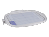 Brother embroidery hoop with gridded surface and adjustment knobs for precise fabric positioning