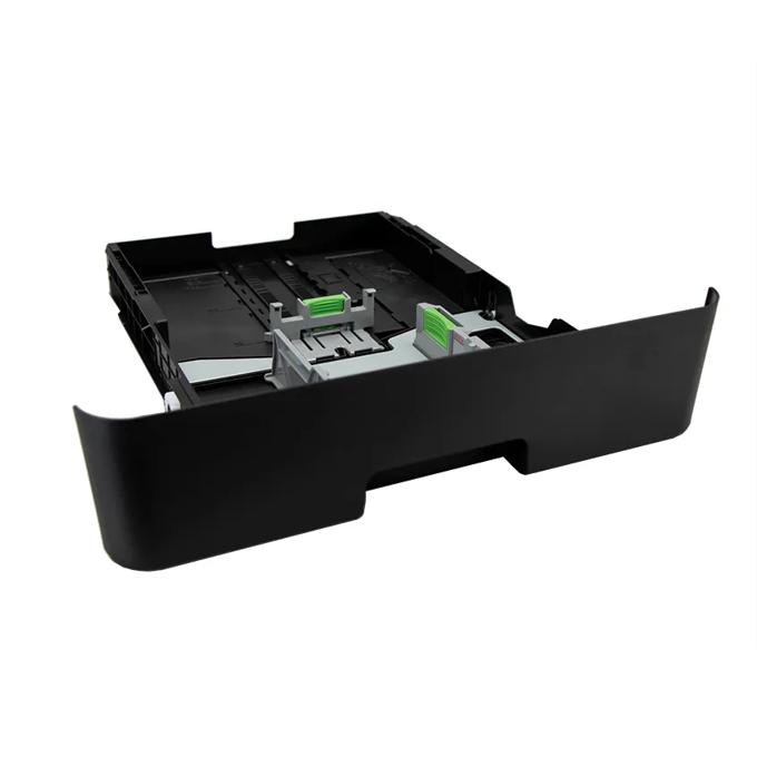 Brother printer paper tray with dual paper capacity and green release levers