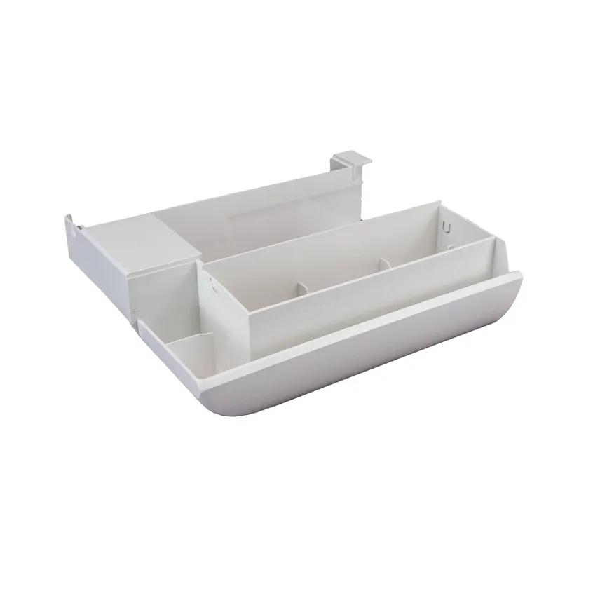 White plastic paper tray with multiple compartments for Brother printer