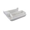 White plastic paper tray with multiple compartments for Brother printer