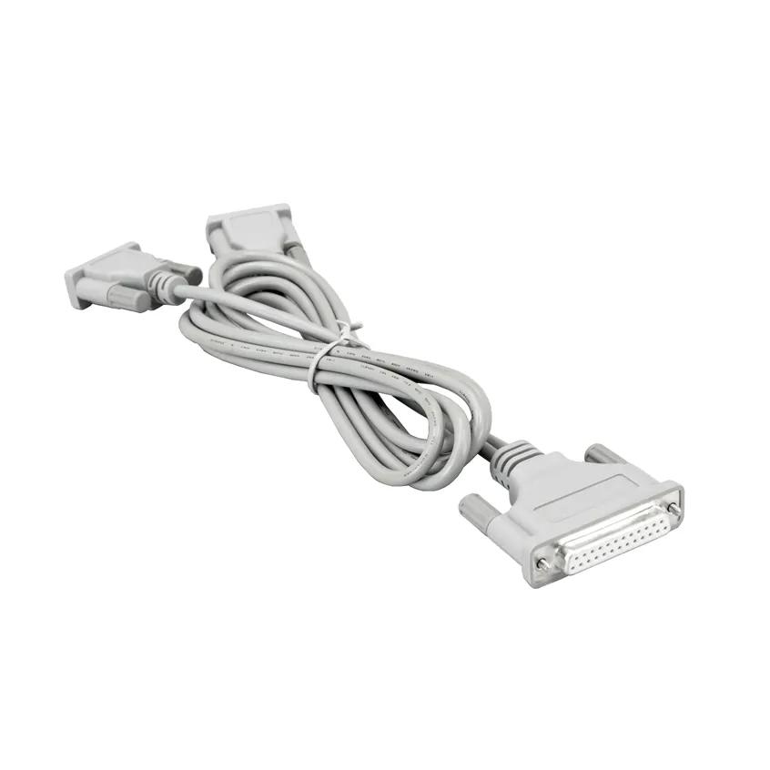 Gray serial cable with DB-25 connector for Brother printer connectivity