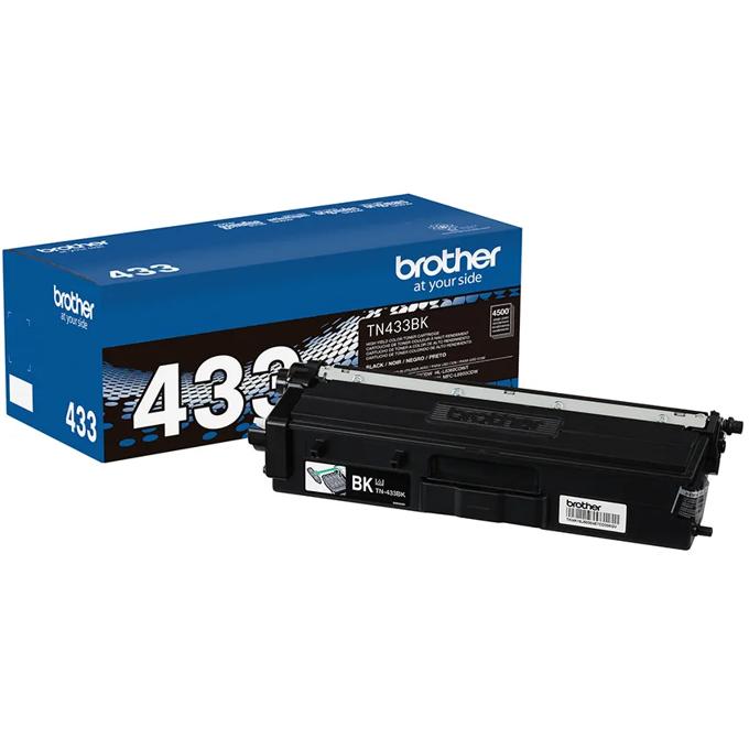 Brother Genuine TN433BK High-yield Black Toner Cartridge, , large