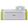 Brother ScanNCut DX electronic cutting machine with touchscreen and lime green accents