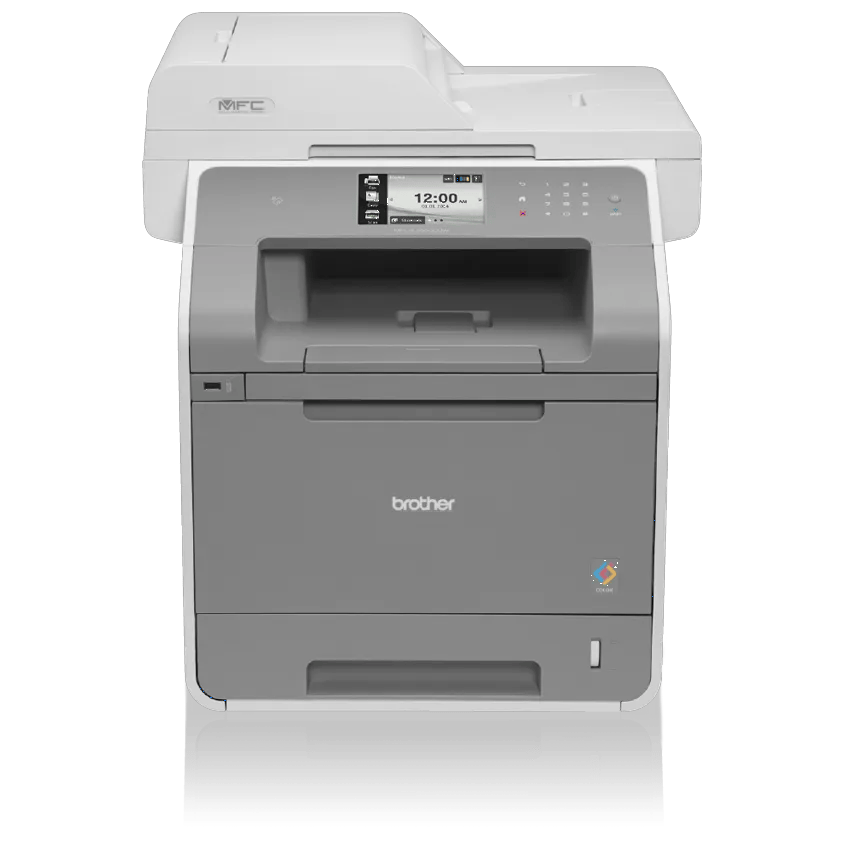 Brother MFC-L9550CDW color laser all-in-one printer with touchscreen and dual paper trays