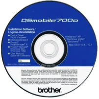 Brother P-touch Editor software installation CD for label printer setup and design
