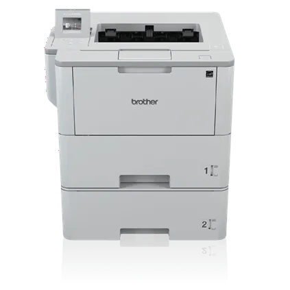 Brother HL-L6400DWT monochrome laser printer with dual paper trays