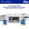 Brother MFC-J1355DW all-in-one color inkjet printer with genuine ink cartridges