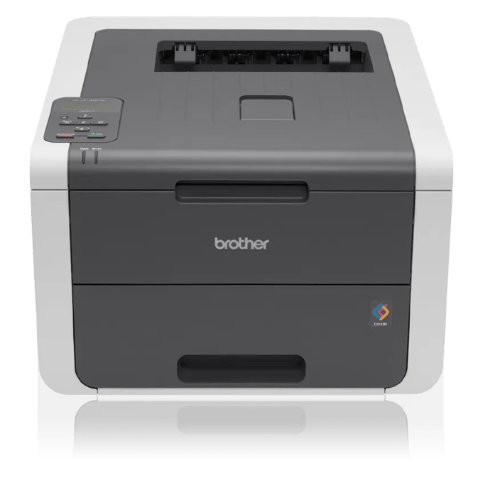 Brother HL-L3140CW compact wireless color laser printer with paper tray