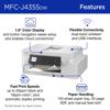 Brother MFC-J4355DW all-in-one inkjet printer with wireless connectivity and color display