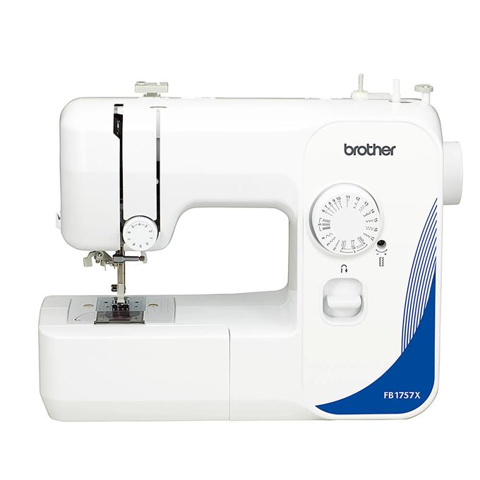 Brother FB1757X sewing machine with stitch selector dial and blue accent panel