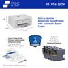 Brother MFC-J1800DW all-in-one inkjet printer with automatic paper cutter and starter ink cartridges