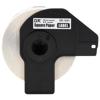 Brother DK-1221 23mm square paper label roll on black cartridge