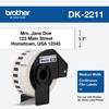 Brother DK-2211 continuous film label roll, 1.1 inches wide, for QL series label printers