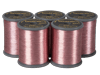 Brother embroidery thread spools in rose gold polyester, 300m length