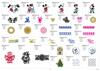 Brother embroidery design catalog showing Disney Mickey and Minnie Mouse character patterns