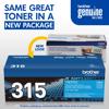 Brother Genuine TN315C High-yield Cyan Toner Cartridge, , small