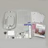 Brother Stellaire XE2 embroidery machine accessories including hoops, mats, and tools